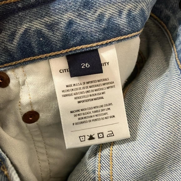 Citizens of Humanity Ayla wide leg jeans Skylights size 26 - Picture 7 of 7